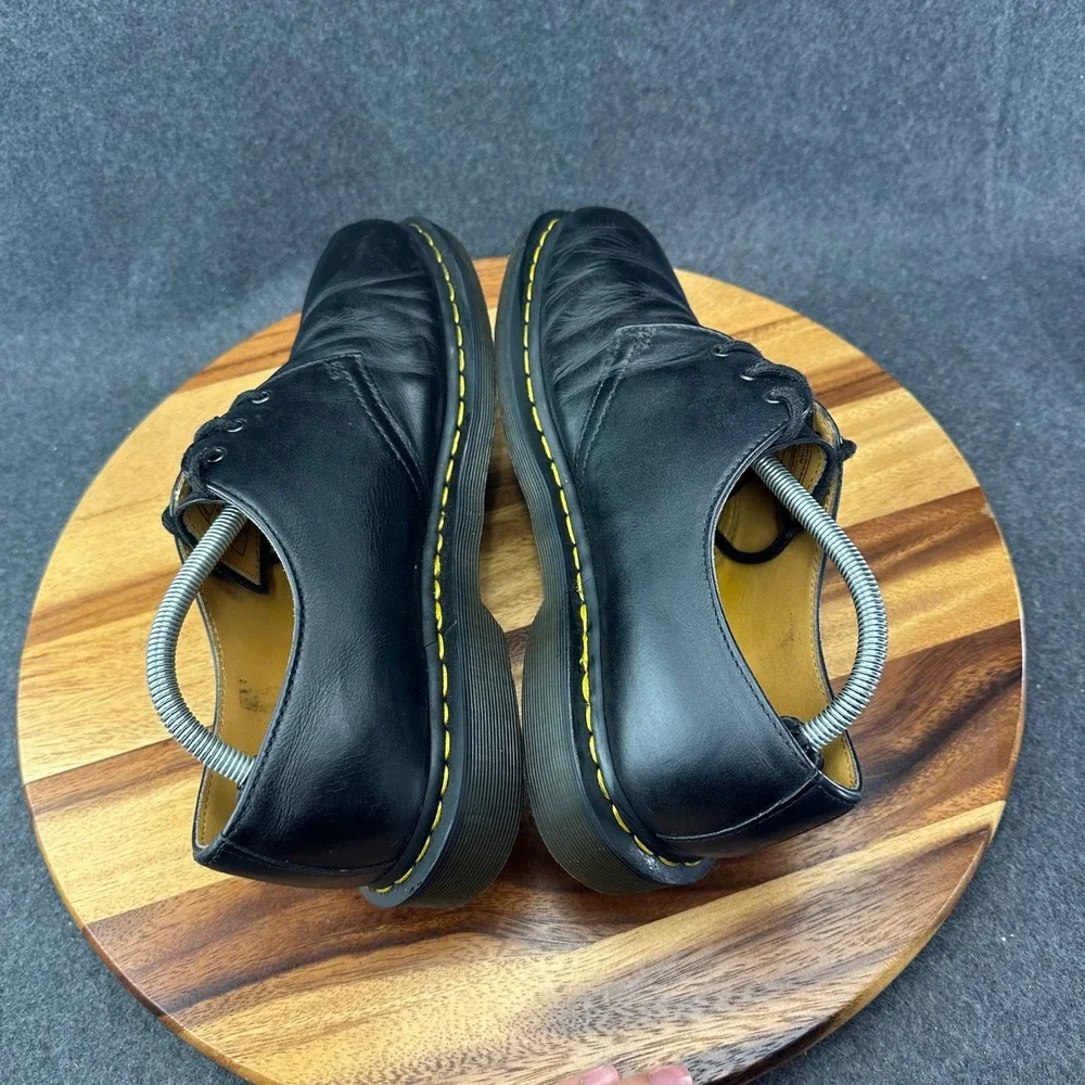 Doc Martens Mens 11 Oxford Dress Shoes Black Leather Platform Cushioned 11838
